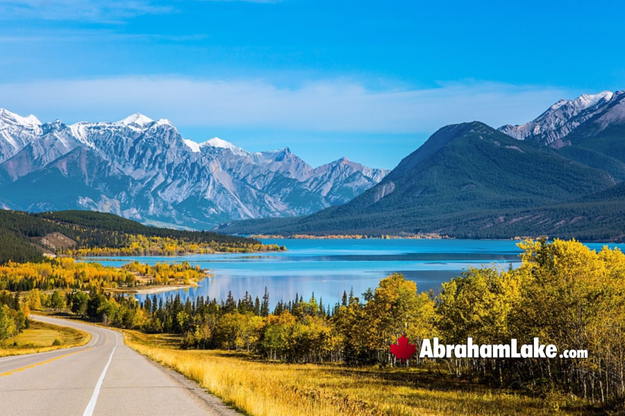 October at Abraham Lake